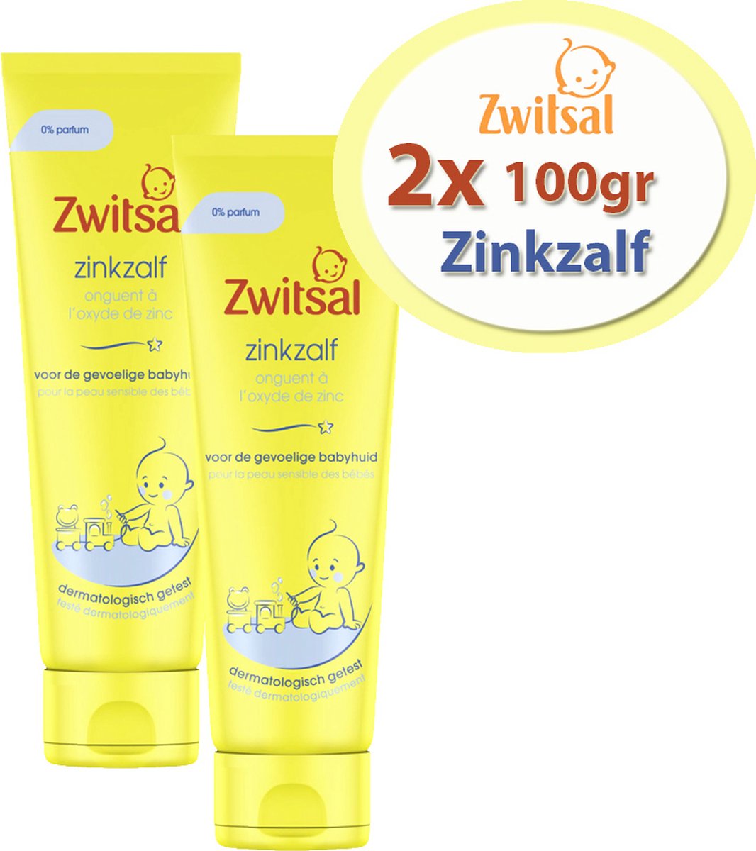 Goedkoopste Duo pak Zwitsal zinkzalf - 2x 100 gram