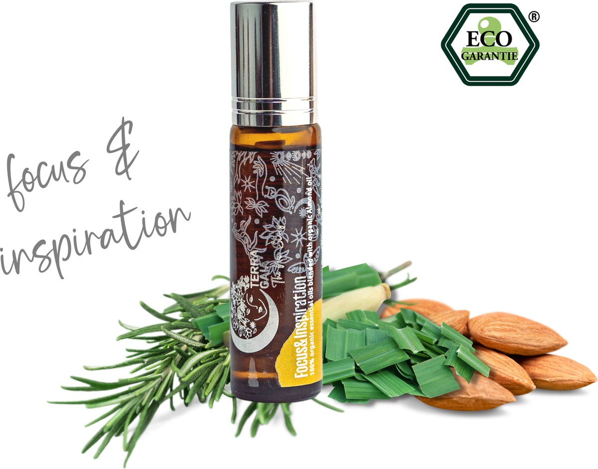 Goedkoopste TERRA GAIA - roll on - focus&inspiration - 100 organic essential oils - blended with organic almond oil