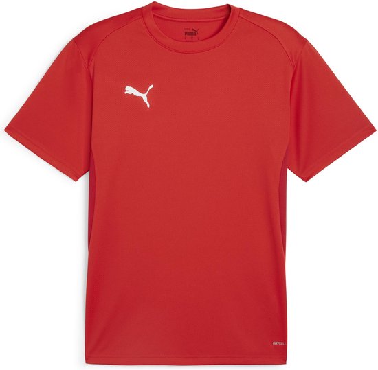 PUMA teamGOAL Jersey Heren Sportshirt - PUMA Rood-PUMA Wit-Fast Rood - Maat S