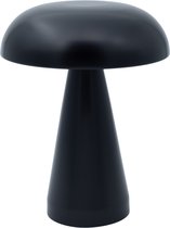 Luxus Tafellamp Touch - Sofia - Zwart - 21cm - Oplaadbaar en Dimbaar - Voor binnen en buiten