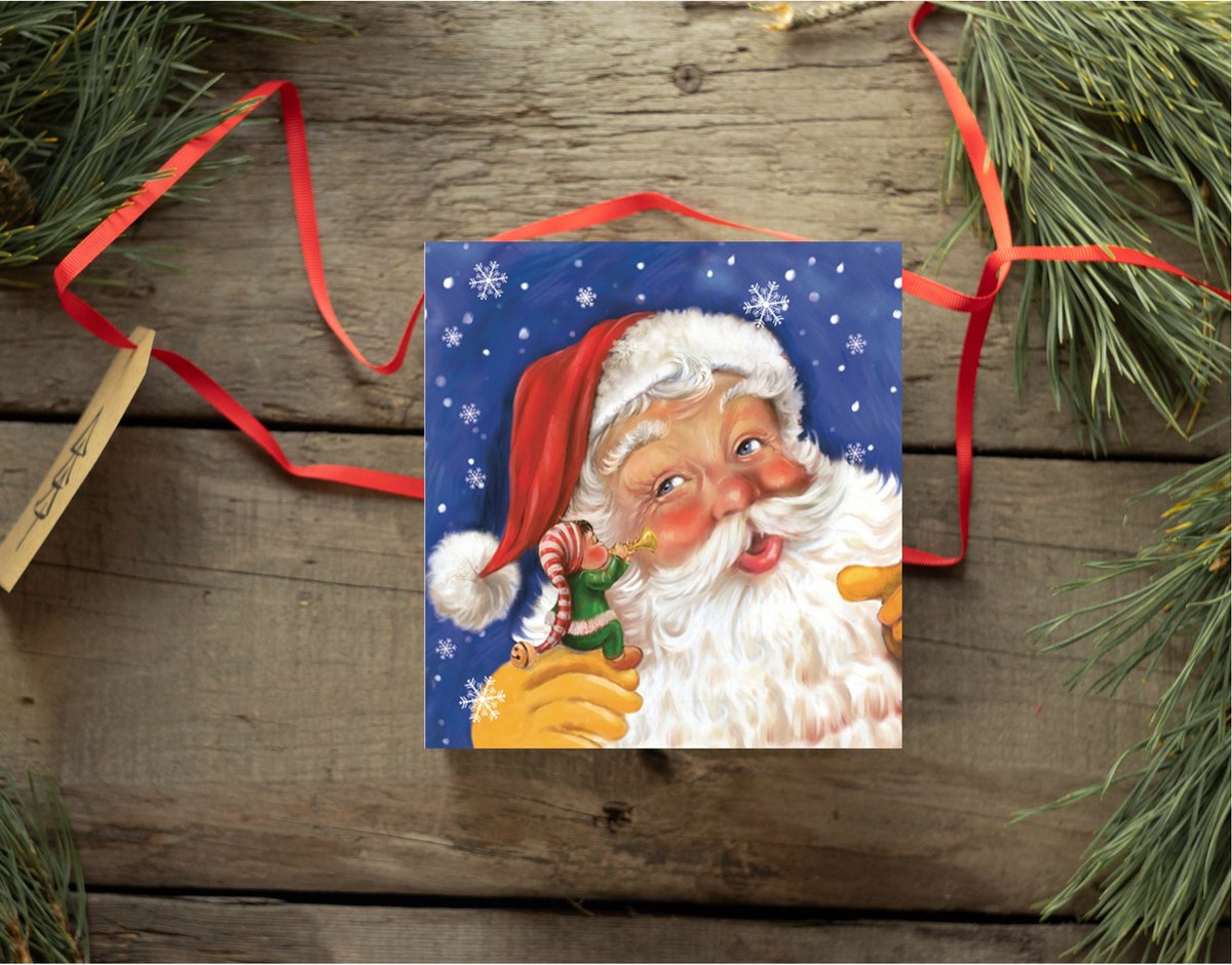 PartyPal OUTLET Kerstman servetten | 10 stuks