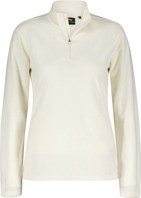 NOMAD® Fleece Vest Dames | | Wit | Stretch Fleece Trui | Sweater met halve rits | Warm en Ademend
