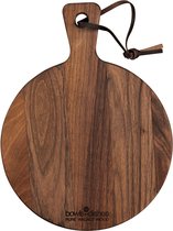 Bowls and Dishes Pure Walnut Wood | Duurzaam | Borrelplank | Tapasplank | Serveerplank rond - Pizzaplank Ø 20 x 1,8 cm - walnoot hout - Vaderdag tip!
