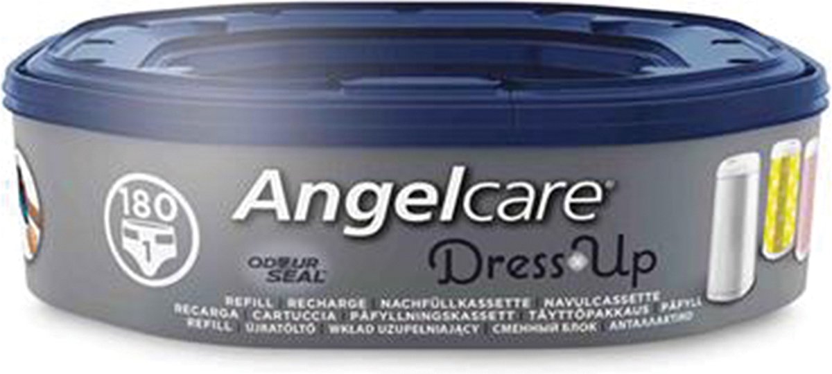 AngelCare Navulling Luieremmer Baby - Achthoekige Navulcassettes - Voor Dress Up - 6 Stuks - Angelcare