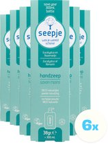 Recharge de savon pour les mains Seepje - Eucalyptus et romarin - 6 x 38 grammes