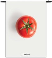 Velours Wandkleed Tomato Rechthoek Verticaal S (85 X 60 CM) - Wandkleden - Met roedes