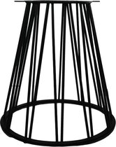 HSM Collection - Pieds de table trapèze - 70*40*72cm - fer/revêtement en poudre