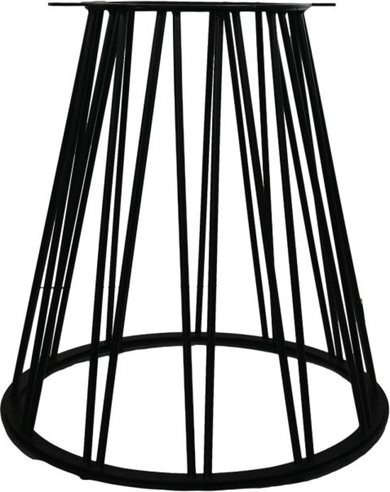 HSM Collection - Pieds de table trapèze - 70*40*72cm - fer/revêtement en poudre