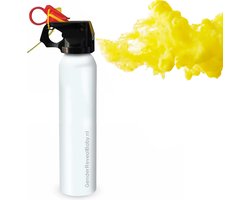 Poederspray - Brandblusser - Poederblusser - Rookkanon - Spray - Rookbom - Rookfakkel - Fakkel - Geel