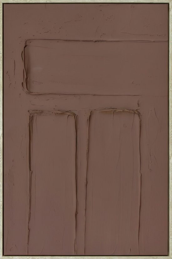Ter Halle - Schilderij - 3D Art - Rode Klei - 63x93cm
