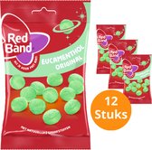 Red Band Eucamenthol hard snoep keelpastilles met eucalyptus en mint smaak - verfrisser - 12 zakjes à 120 g keeltabletten