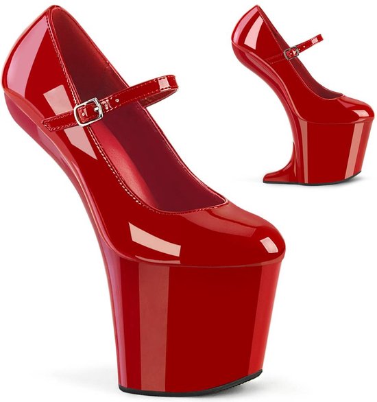 Pleaser - CRAZE-880 Hoge hakken - US 8 - 38 Shoes - Rood