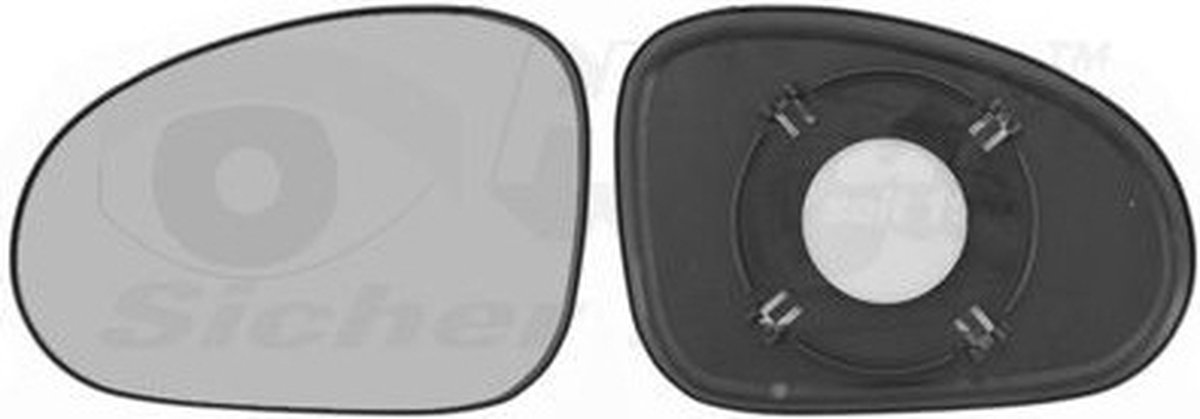 VanWezel 8107831 - Miroir rétroviseur gauche pour Chevrolet Matiz de 04/2005 à 2010