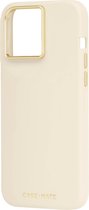 MagSafe iPhone 15 Plus-hoesje, levenslange garantie tegen vallen, siliconen, beige matte hoes