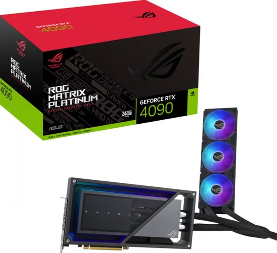 ASUS ROG Matrix Platinum GeForce RTX 4090 - Videokaart - 24GB GDDR6X - PCIe  4.0 - 2x... | bol
