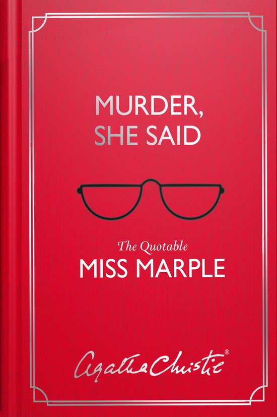 Murder, She Said The Quotable Miss Marple - cover