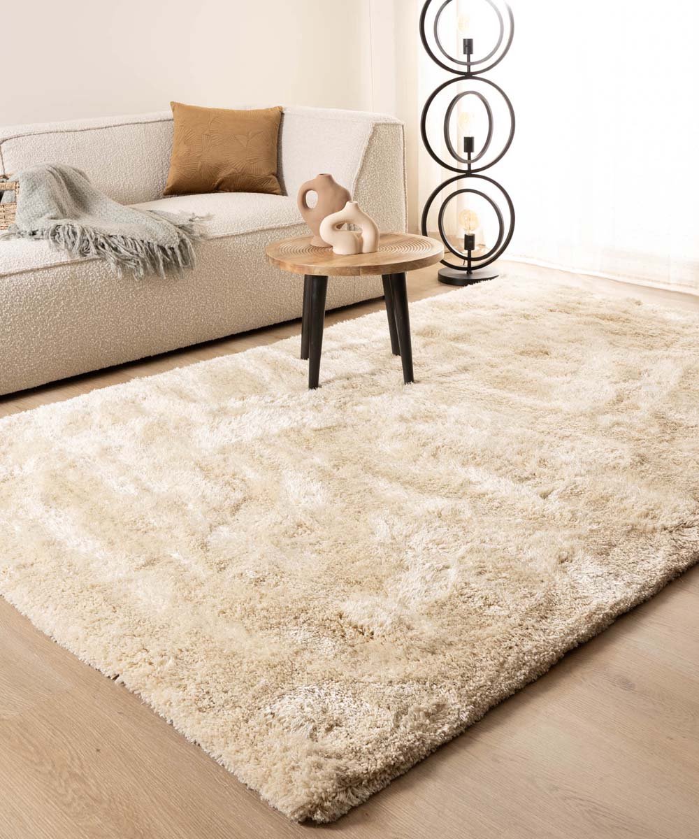 Shaggy vloerkleed - Meadow ivoor 80x150 cm