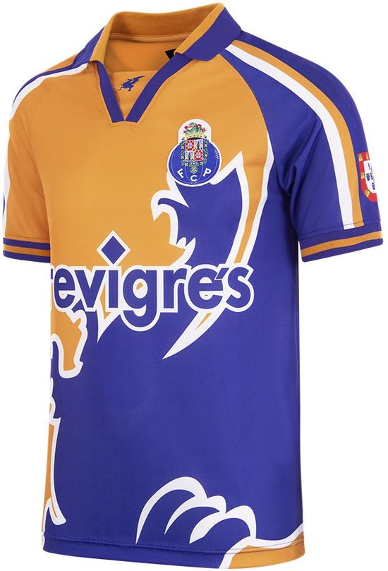 COPA - FC Porto 1998 - 99 Away Retro Voetbal Shirt - M - Oranje; Blauw cadeau geven
