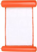 Waterhangmat Opblaasbaar lounge luchtbed 120x75cm Water hangmat - hangmat oranje