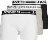 Lot de 3 boxers JACK & JONES JUNIOR pour garçons - Gris clair chiné - Taille 164