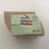Deco taartstuk (box) klein - set van 2, 8x6 cm - 5,5 cm hoog - decopatch