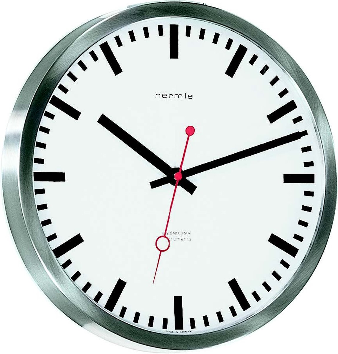Hermle | Stationsklok | Zilver