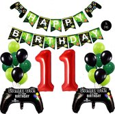 Snoes Mega Game Gamers Helium Verjaardags Ballonnen Feestdecoratie Red Cijfer Ballon nr 11