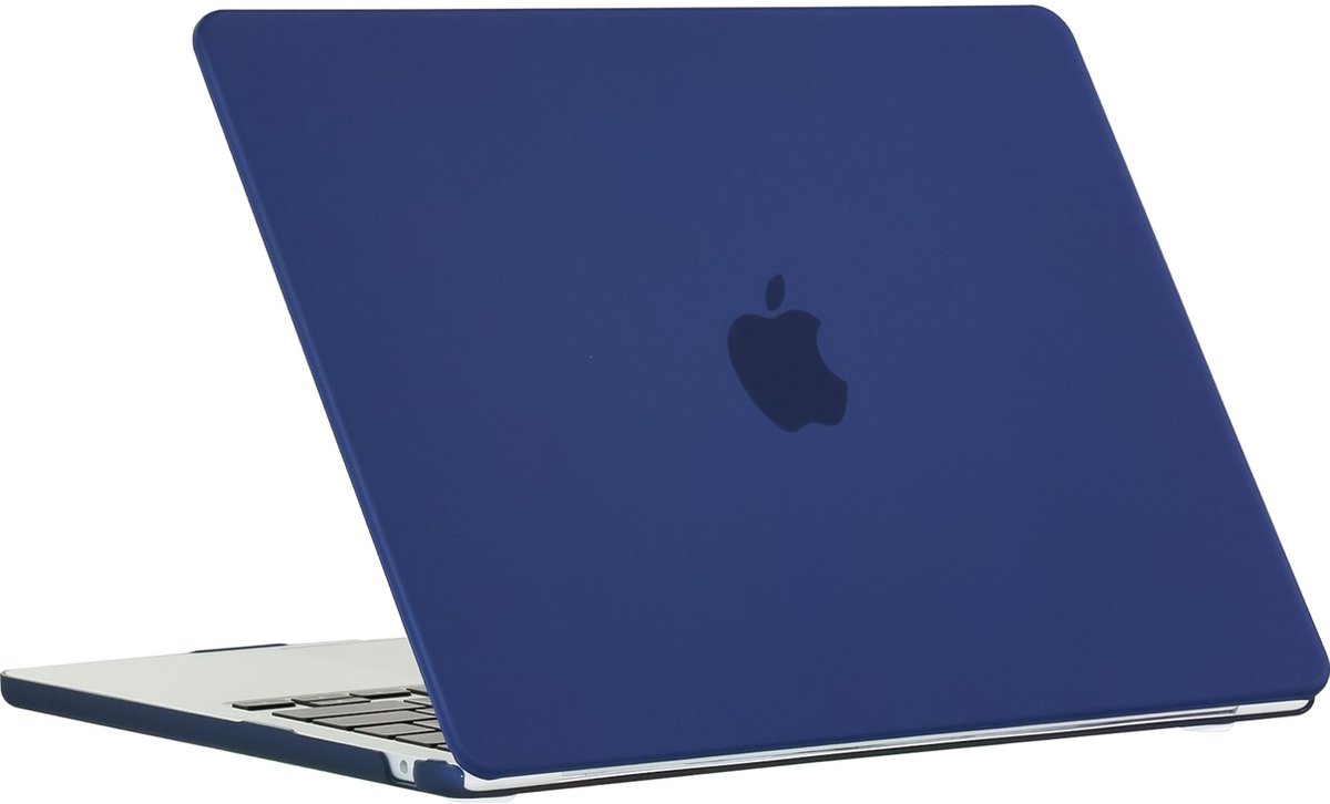 Mobigear Laptophoes geschikt voor Apple MacBook Air 15 Inch (2023-2025) Hoes Hardshell Laptopcover MacBook Case | Mobigear Matte - Marineblauw - Model A2941 / A3114 / A3241