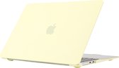 Coque pour Apple MacBook Air 15 (2023) - Mobigear - Série Cream Matte - Hardcover - Jaune - Convient pour Apple MacBook Air 15 (2023) Cover