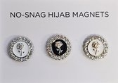 Fako Bijoux® - 3x Magnetische Broche - Hoofddoek Magneet - Sjaal - Hijab - Abaya - 18mm - 3 Stuks - Flower Trio