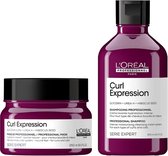 L’Oréal Professionnel - Curl Expression Duo Set - Shampoo Intens Moisturizing + Intens Moisturizing Mask - 300 + 250 - Giftset Serie Expert - Kerst - Feestdagen