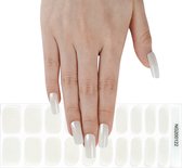 Gel Nail Wraps – Gel Nagel Wraps – Gel Nail Stickers – Gel Nagel Folie - UV lamp – Glitter White
