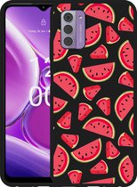 Cazy Hoesje Zwart geschikt voor Nokia G42 Watermeloen