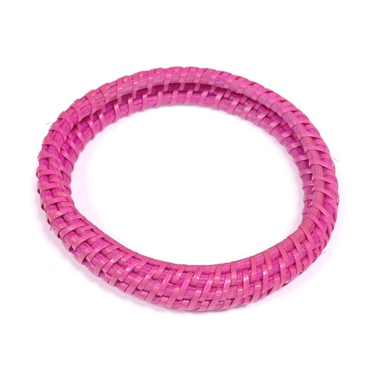 Roze armband gemaakt van hout - One size - Damesdingetjes