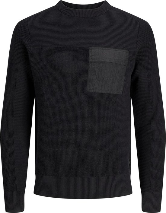 Jack & Jones Trui Jcodigital Knit Crew Neck 12246495 Black Mannen Maat - M