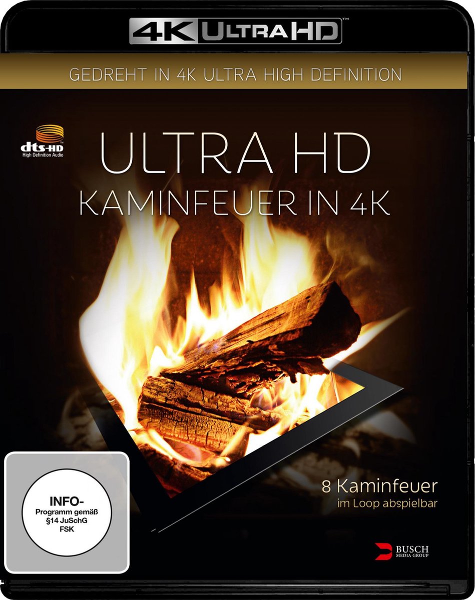 Kaminfeuer in 4K (Ultra HD Blu-ray)-