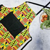 Keuken Schort | Afrikaanse Boheemse Stijl Geometrische 'Mudcloth' Bogolan Geïnspireerd Druk Schort