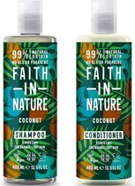 Faith in Nature - coconut - Shampoo ( 400ml) & Conditioner (400ml)