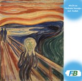 F4B De Schreeuw Diamond Painting 40x50cm | Vierkante Steentjes | Munch | Edvard Munch | Kunst | Schilderij | Oude Meesters | Pakket Volwassenen en Kinderen
