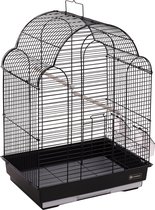 Bol.com Flamingo Parkietenkooi bali -Zwart 42x30x58cm aanbieding
