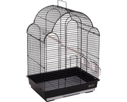 Vogelkooi Parkietenkooi Bali Zwart 42x30x57,5cm