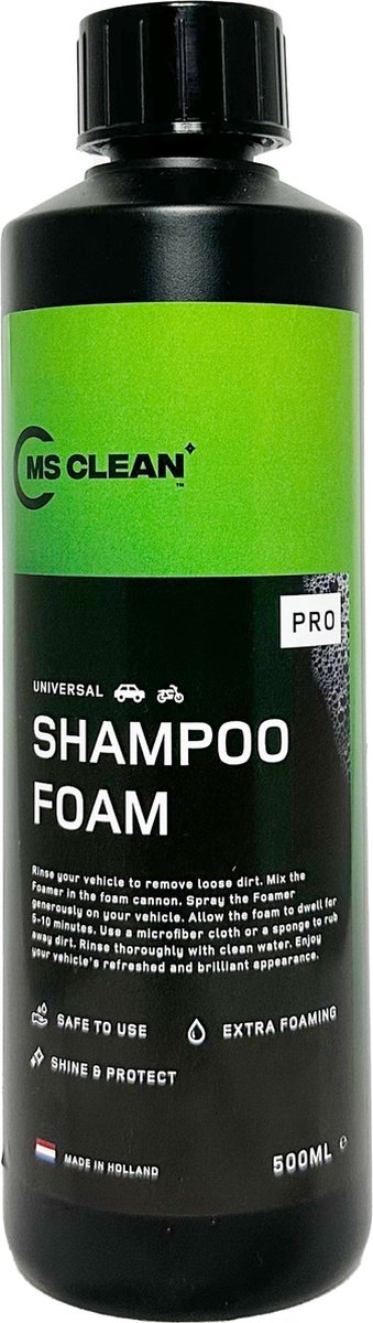 MS Clean Auto Motor Foam Shampoo – Autowax - Extra Foam – 500ML