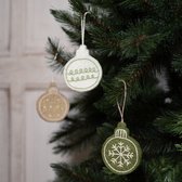 Hangers Vilt Set - Kerstballen Mistletoe - 8cm - 3 Stuks - Fairtrade