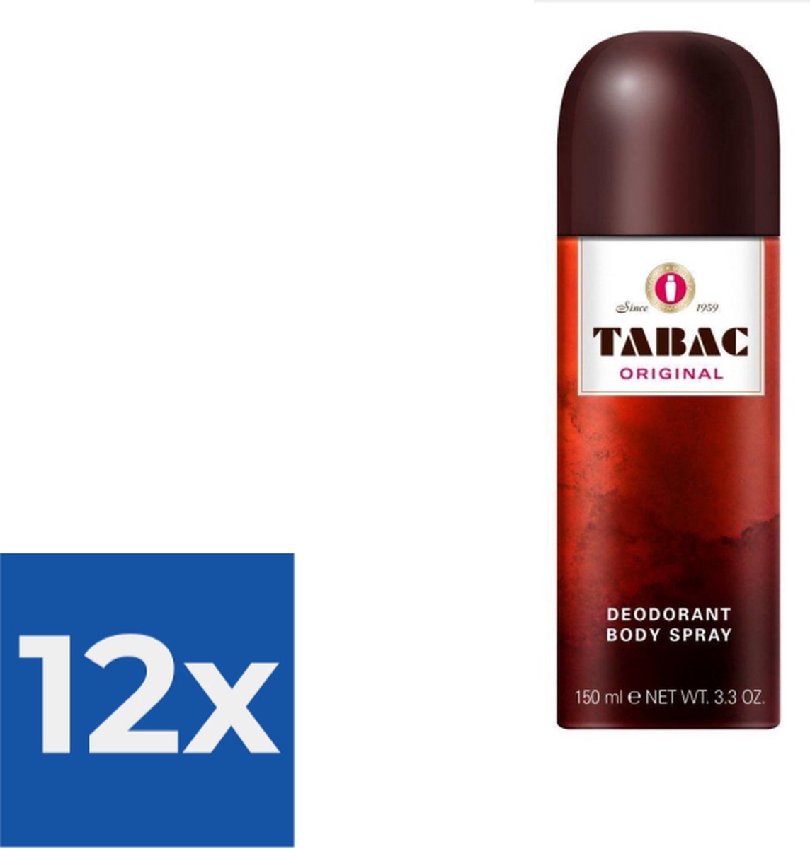 Tabac Original Bodyspray - 150 ml - Deodorant - Voordeelverpakking 12 stuks