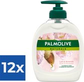 Palmolive Handzeep Naturals Melk & Amandel 300 ml - Voordeelverpakking 12 stuks