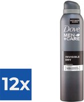 Dove Deodorant Spray XL - Men Invisible Dry - 12 x 250 ml