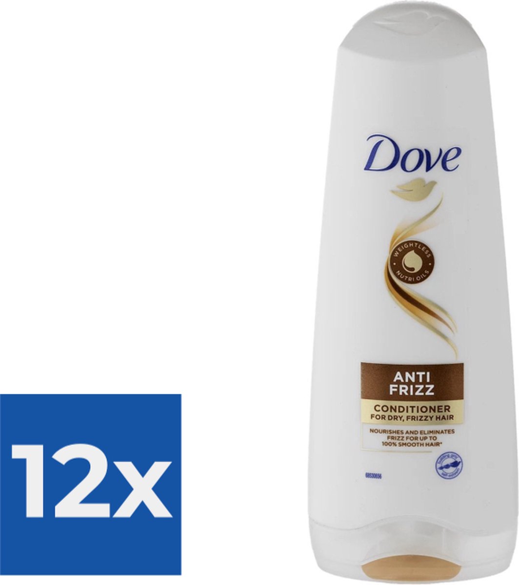 Dove Conditioner - Anti Frizz 200 ml - Voordeelverpakking 12 stuks