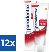 Parodontax Original - Tandpasta- tegen bloedend tandvlees - 75 ml - Voordeelverpakking 12 stuks
