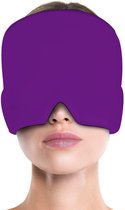 Livano Migraine Masker - Headache Relief Cap - Migraine Muts - Hoofdpijn - Gel - Paars