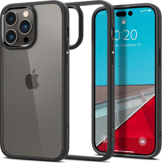 Spigen Ultra Hybrid Case hoesje voor iPhone 14 Pro Max - mat zwart